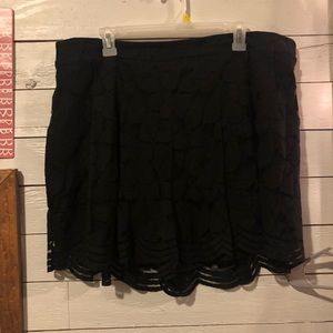 Black Flowy Lace Shorts